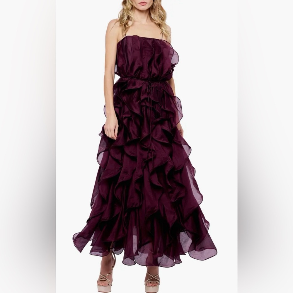 NWT Ciebon Irina Structured Ruffle Cocktail Dress